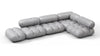 Bellini Sectional - Light Gray Velvet - Image 3
