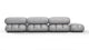 Bellini Sectional - Light Gray Velvet - Image 5