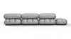 Bellini Sectional - Light Gray Velvet - Image 5