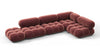 Bellini Sectional - Maroon Velvet - Image 3