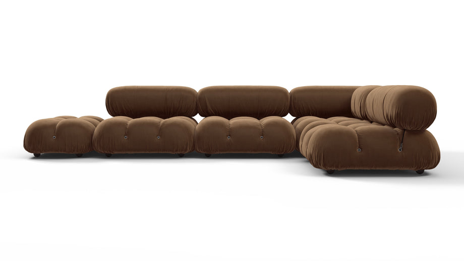 Bellini SectionalMocha Velvet