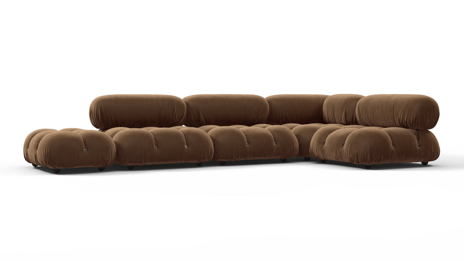 Bellini SectionalMocha Velvet