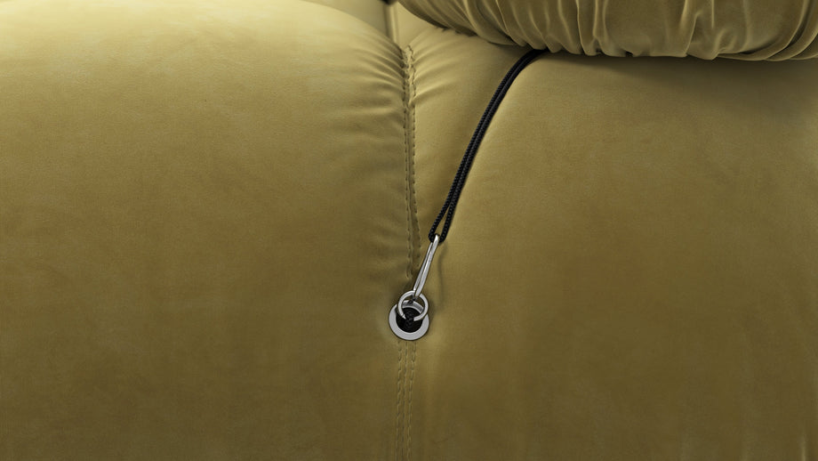 Bellini SectionalOlive Gold Velvet