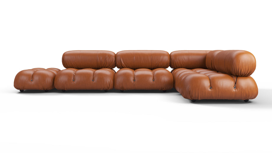 Bellini SectionalTan Premium Leather