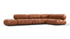 Bellini Sectional - Tan Premium Leather - Image 2