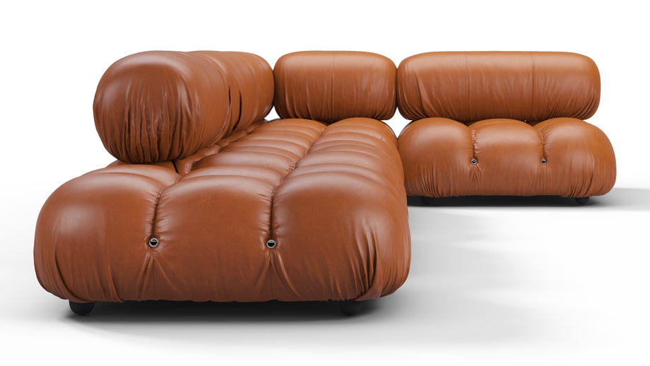 Bellini SectionalTan Premium Leather