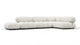 Bellini Sectional - White Boucle - Image 2