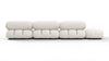 Bellini Sectional - White Boucle - Image 5