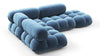 Bellini Sectional - Aegean Blue Velvet - Image 3