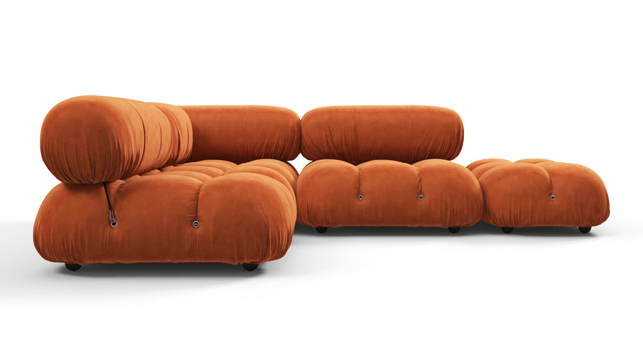 Bellini SectionalApricot Velvet