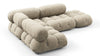 Bellini Sectional - Beige Gray Chenille - Image 3