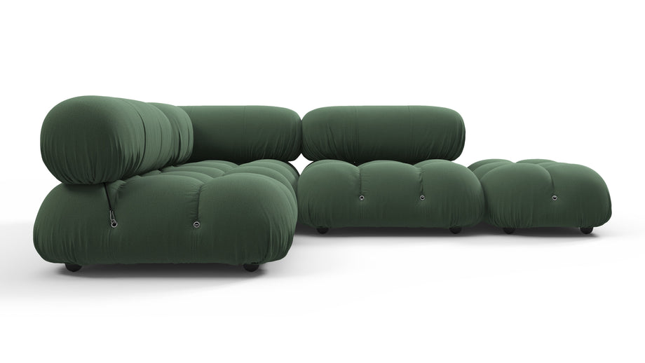 Bellini SectionalEvergreen Brushed Weave