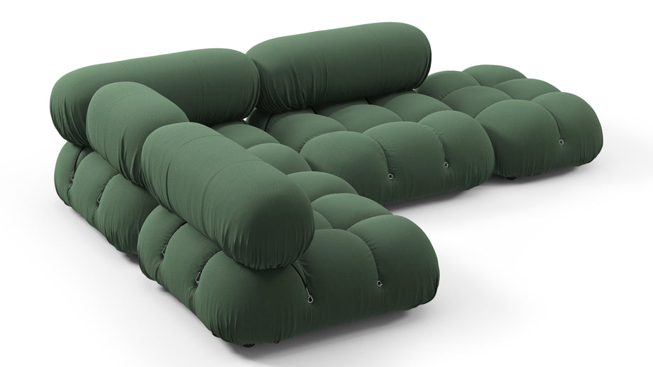 Bellini SectionalEvergreen Brushed Weave