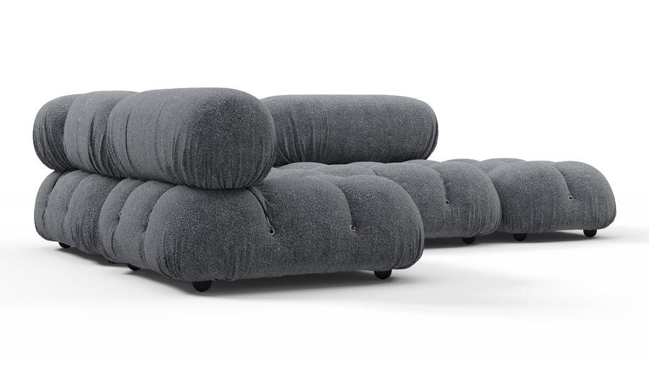 Bellini SectionalGray Boucle