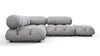 Bellini Sectional - Light Gray Velvet - Image 1