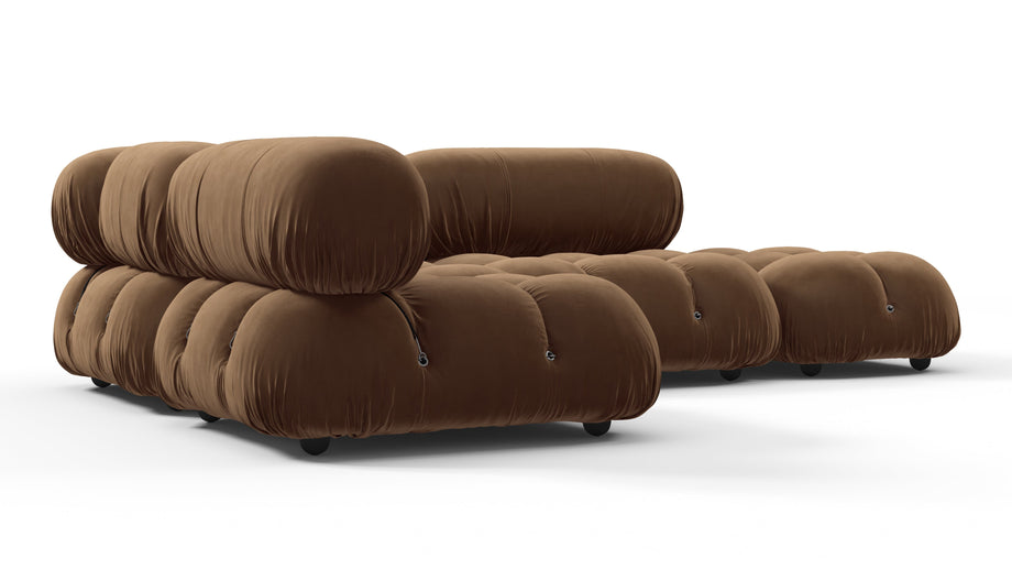 Bellini SectionalMocha Velvet