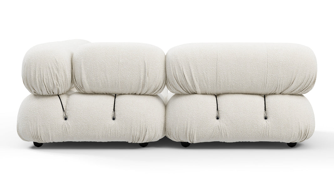 Bellini SectionalWhite Boucle