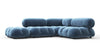Bellini Sectional - Aegean Blue Velvet - Image 2