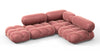 Bellini Sectional - Blush Pink Velvet - Image 3