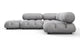 Bellini Sectional - Light Gray Velvet - Image 1