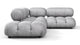 Bellini Sectional - Light Gray Velvet - Image 4