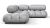 Bellini Sectional - Light Gray Velvet - Image 4