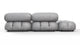 Bellini Sectional - Light Gray Velvet - Image 5