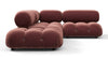 Bellini Sectional - Maroon Velvet - Image 4
