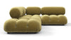 Bellini Sectional - Olive Gold Velvet - Image 4