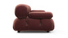 Bellini Sofa - Maroon Velvet - Image 4
