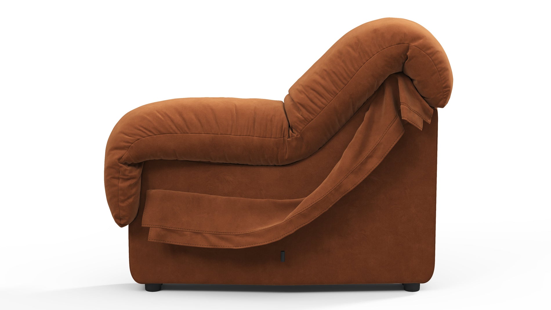 DS 600Verbrannte orange vegane Wildleder