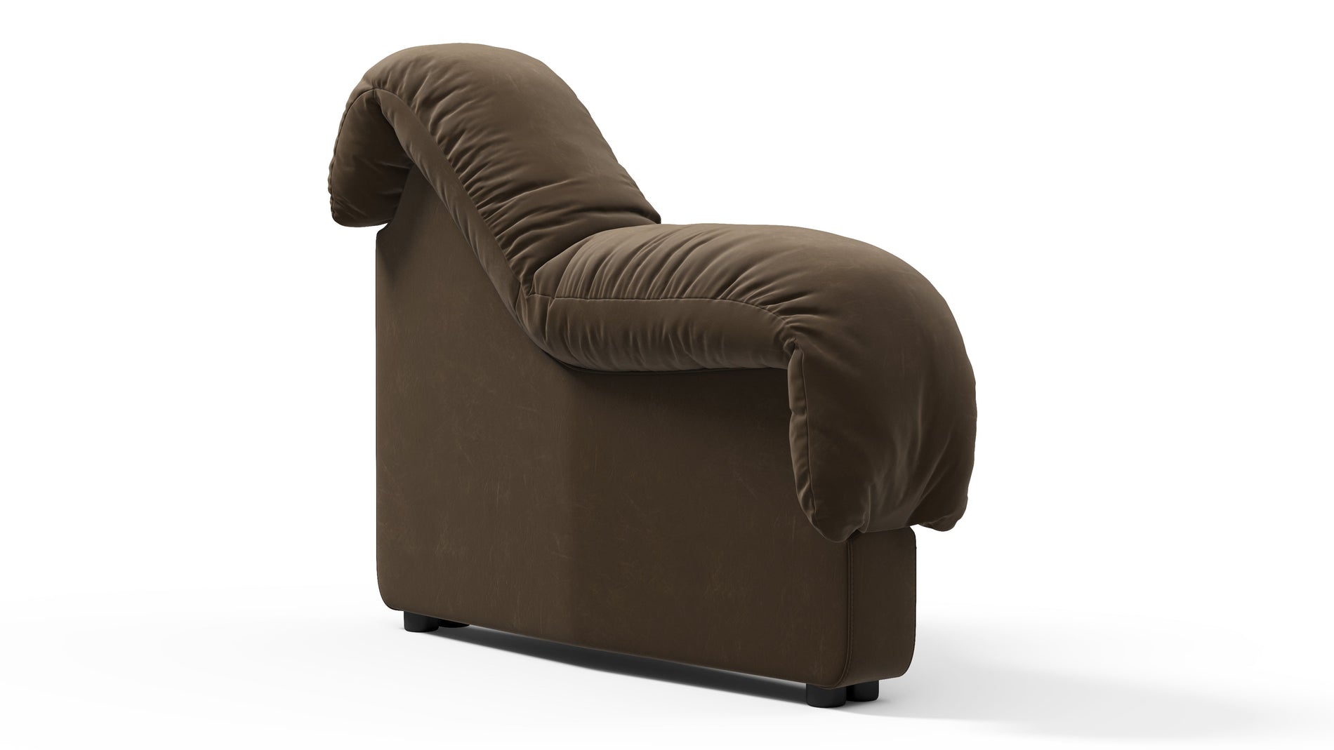 DS 600Delannes braunes veganes Leder