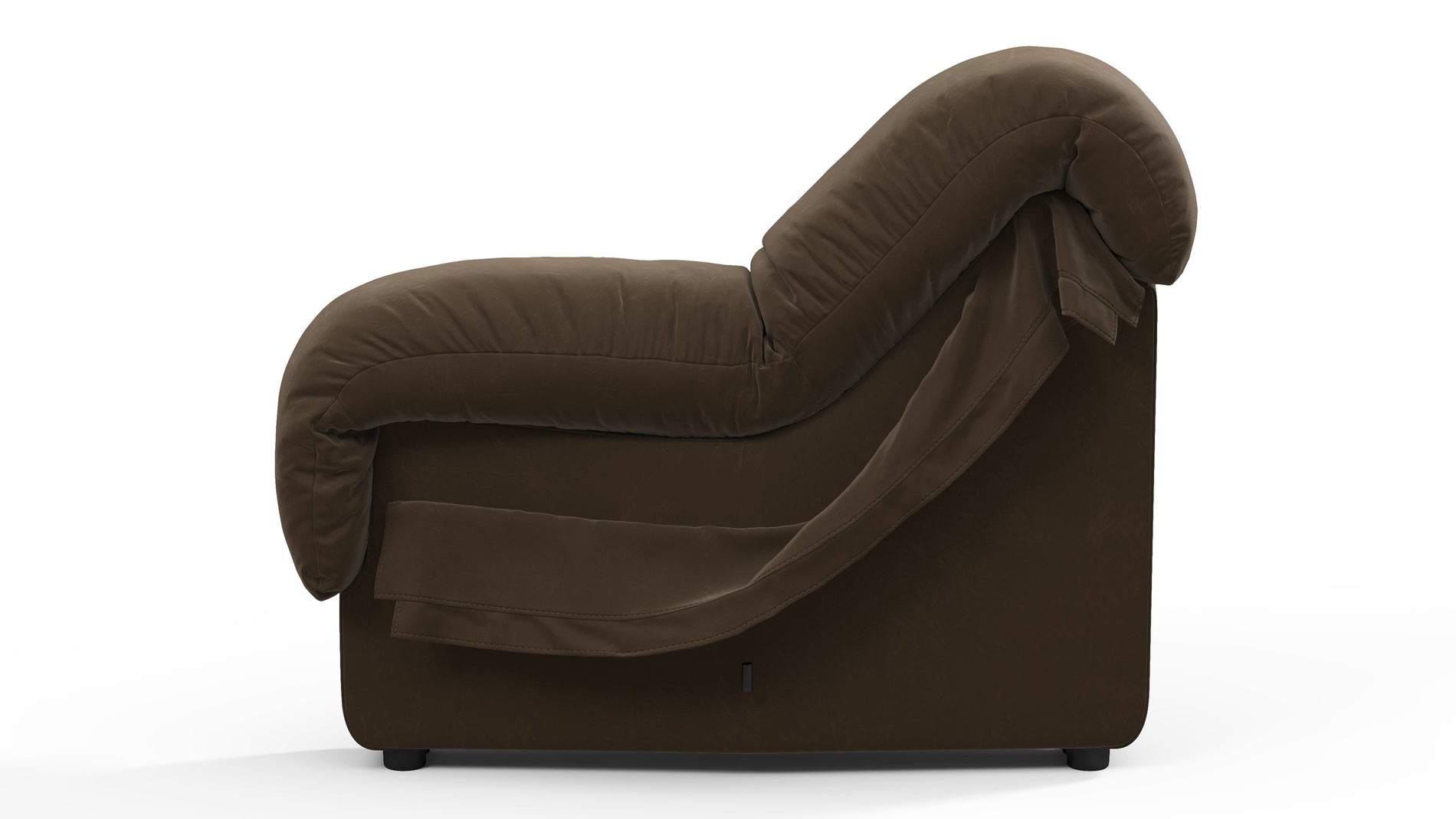 DS 600Delannes braunes veganes Leder