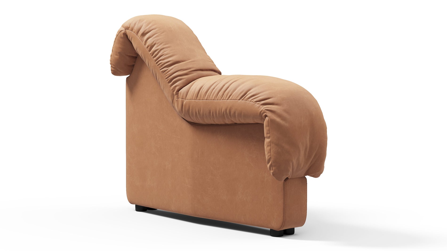 DS 600Braunes veganes Leder