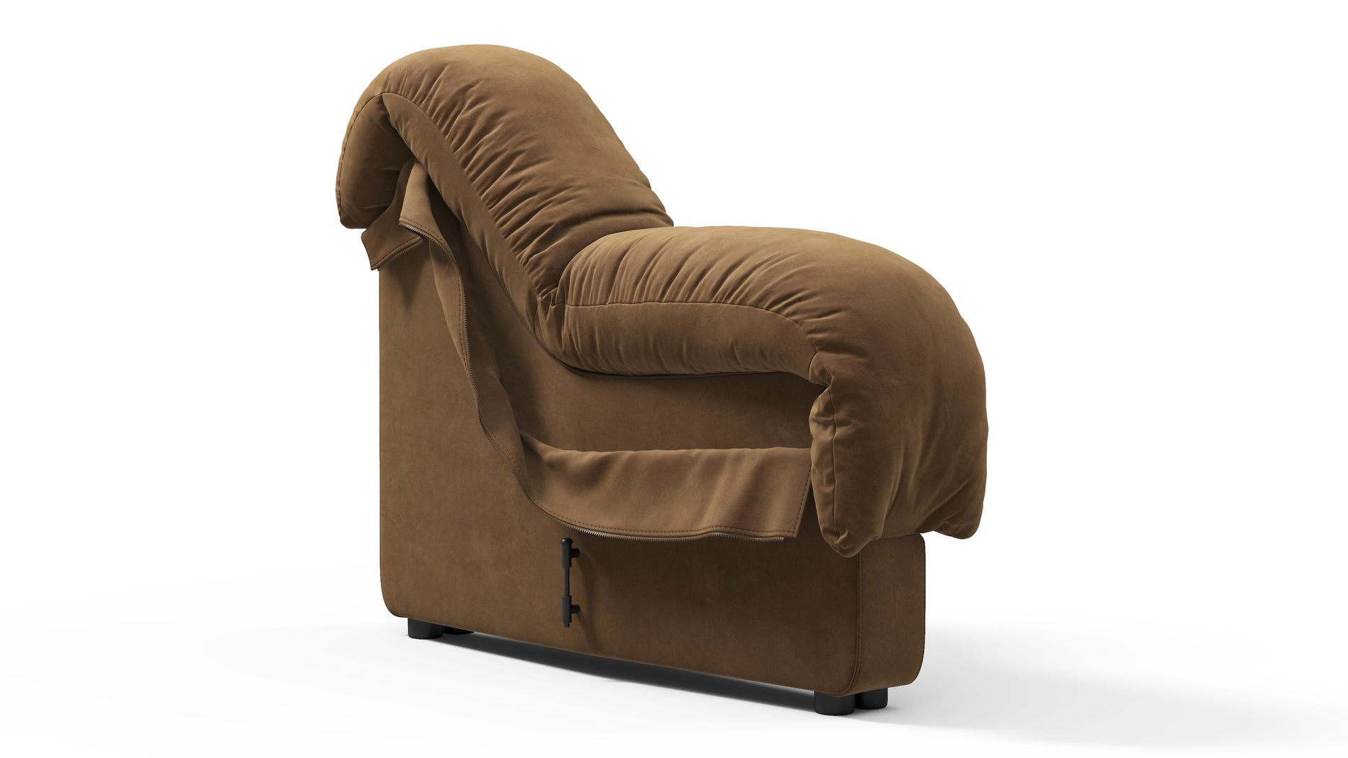 DS 600Braunes veganes Wildleder