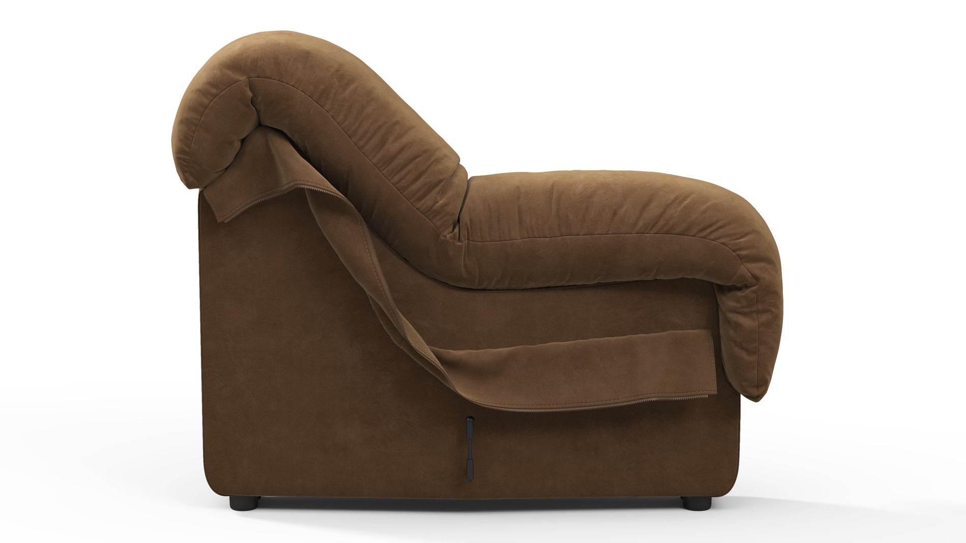 DS 600Braunes veganes Wildleder