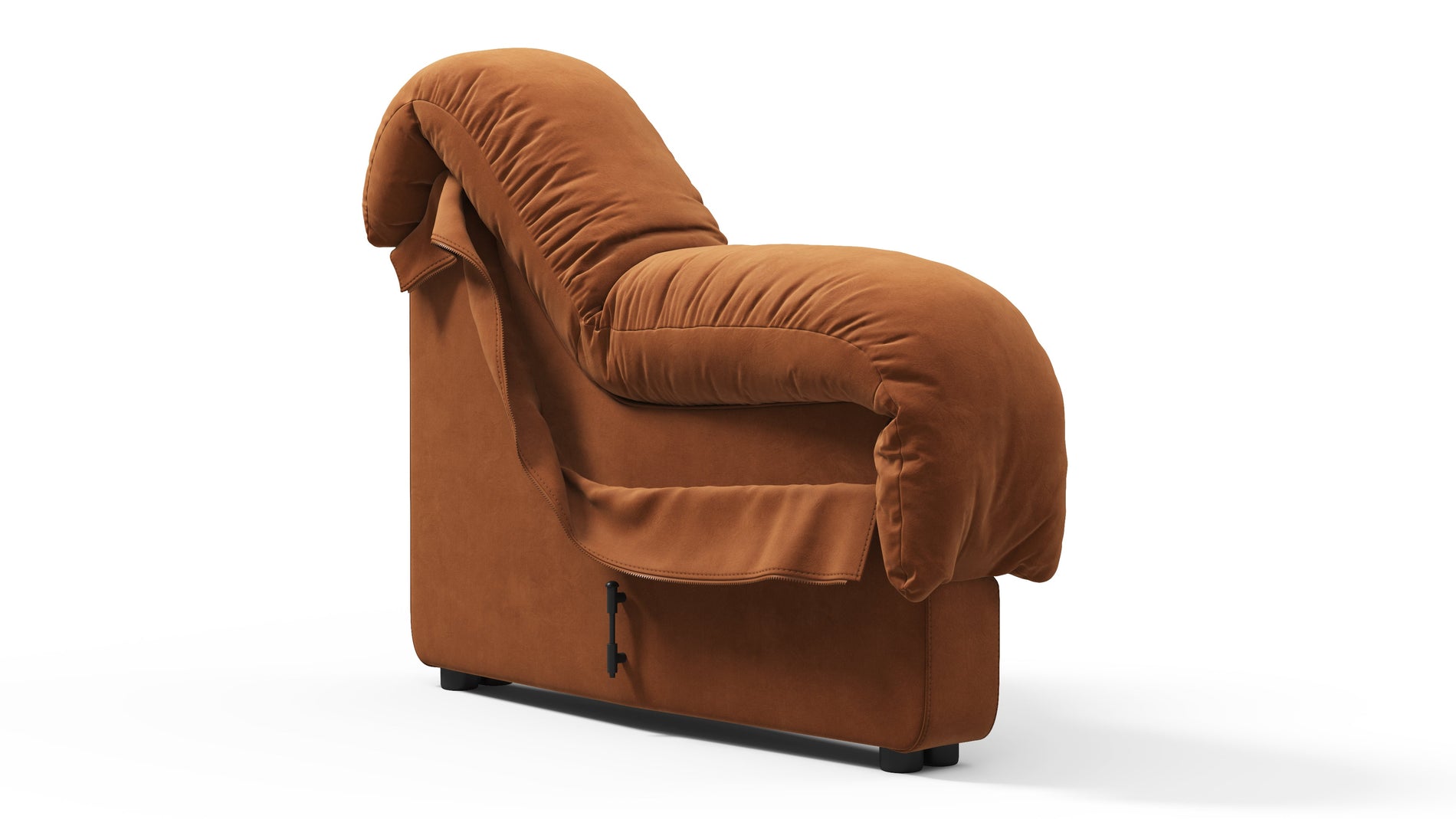 DS 600Verbrannte orange vegane Wildleder