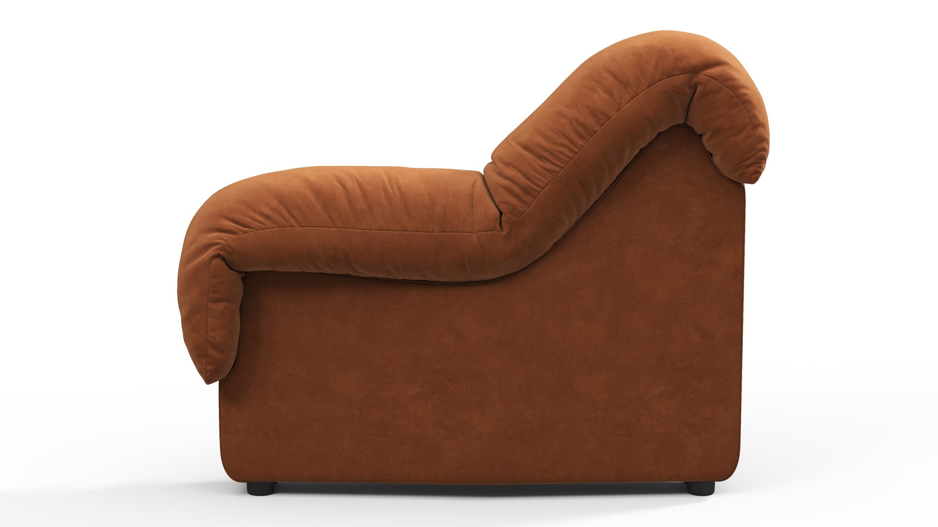 DS 600Verbrannte orange vegane Wildleder
