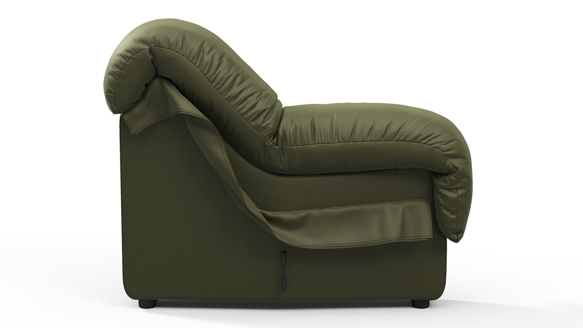 DS 600Tiefes olives veganes Leder