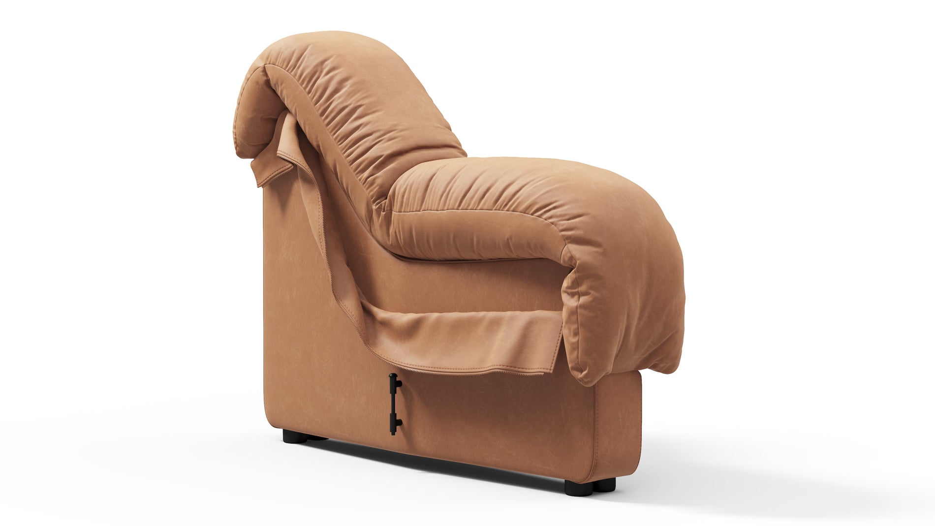 DS 600Braunes veganes Leder