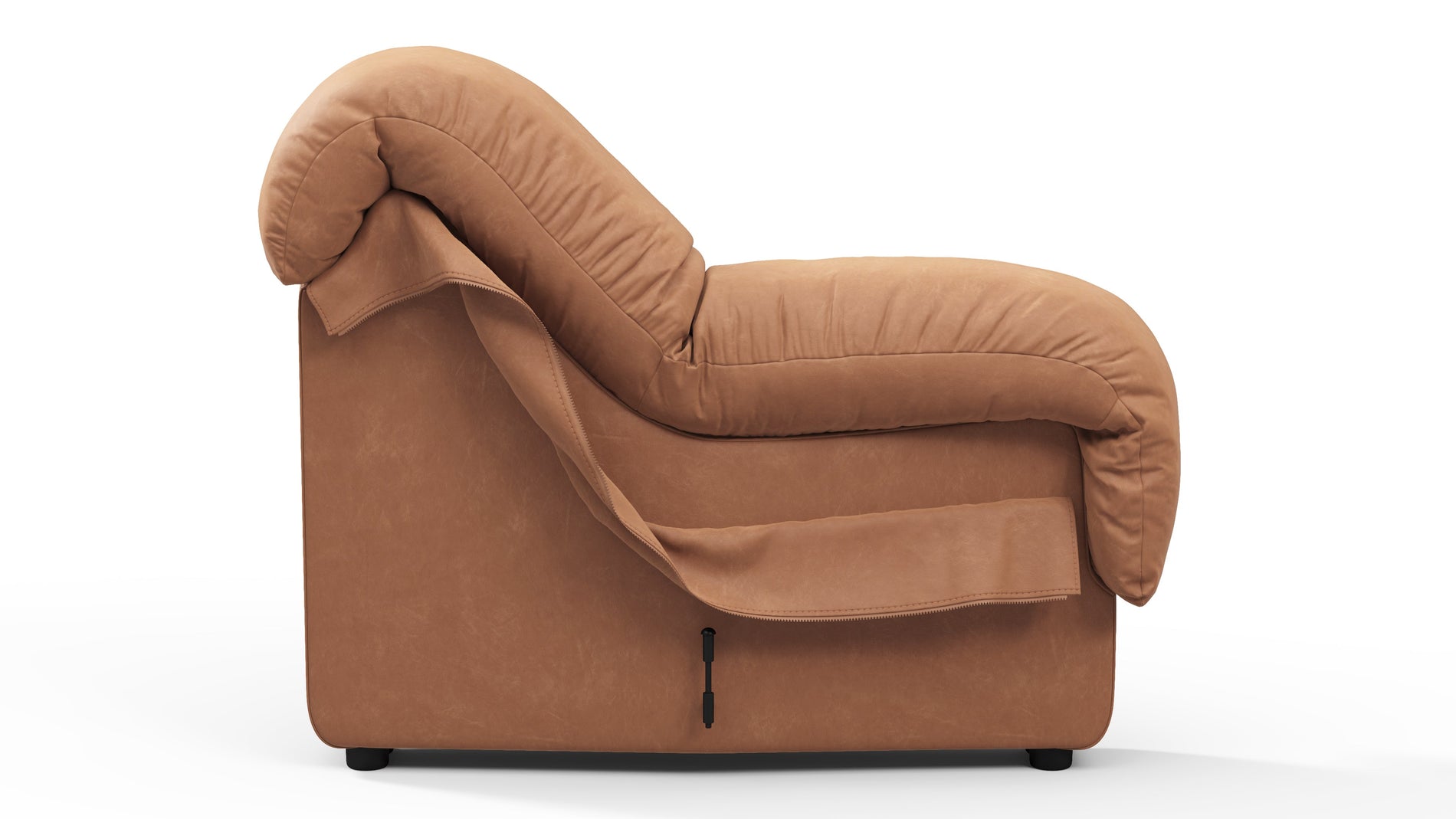 DS 600Braunes veganes Leder