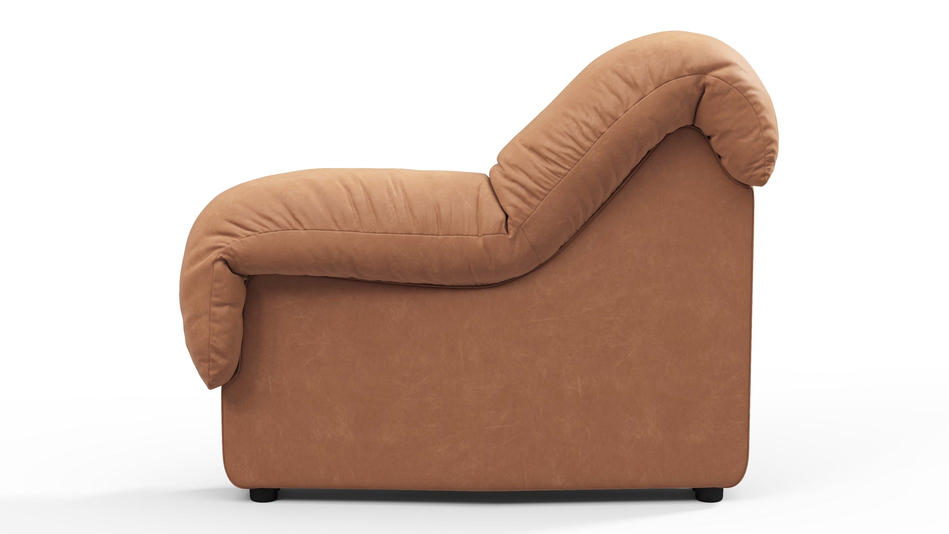 DS 600Braunes veganes Leder