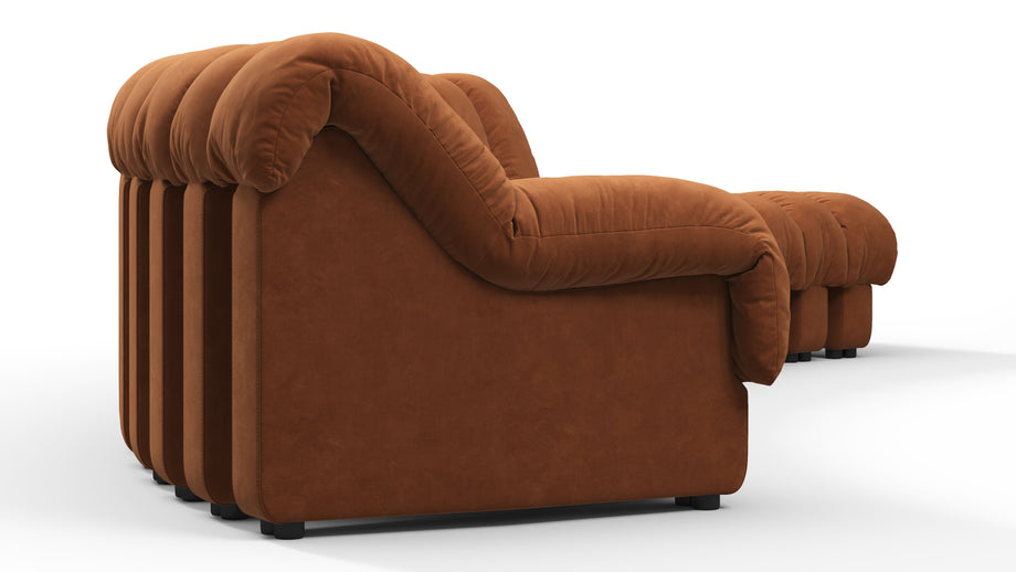 DS 600Burnt Orange Vegan Suede