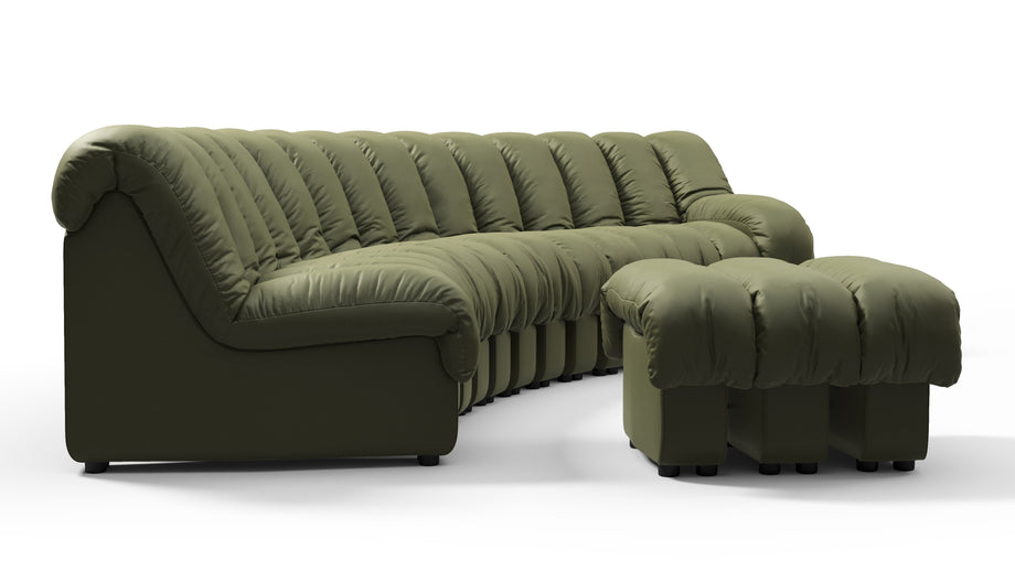 DS 600Deep Olive Vegan Leather