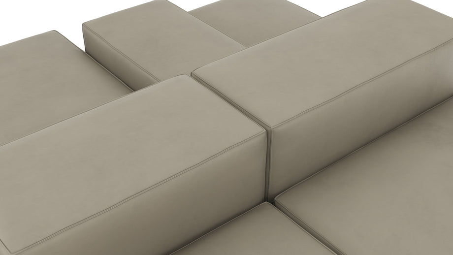 ExtrasoftBeige Gray Vegan Leather
