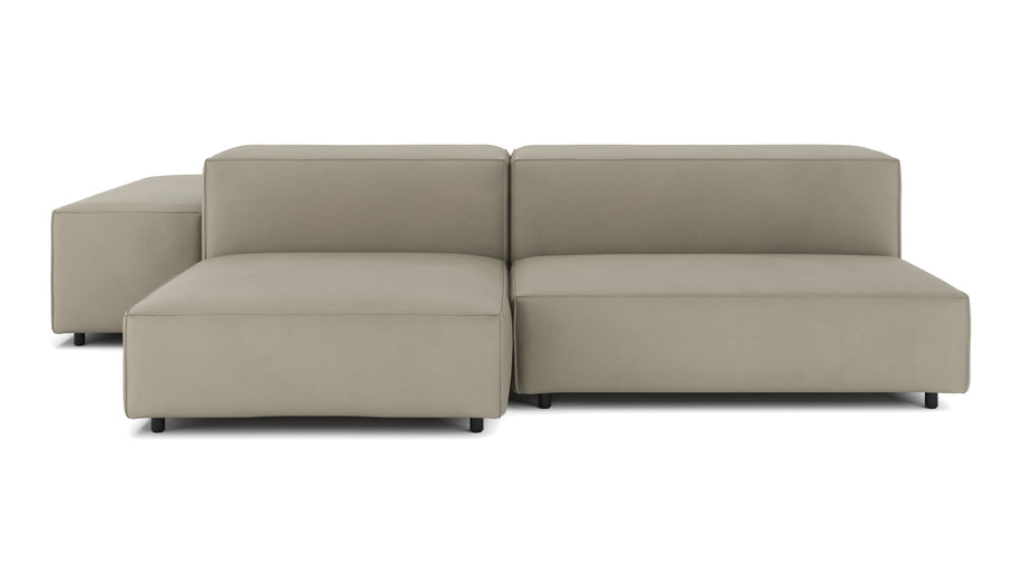 ExtrasoftBeige Gray Vegan Leather