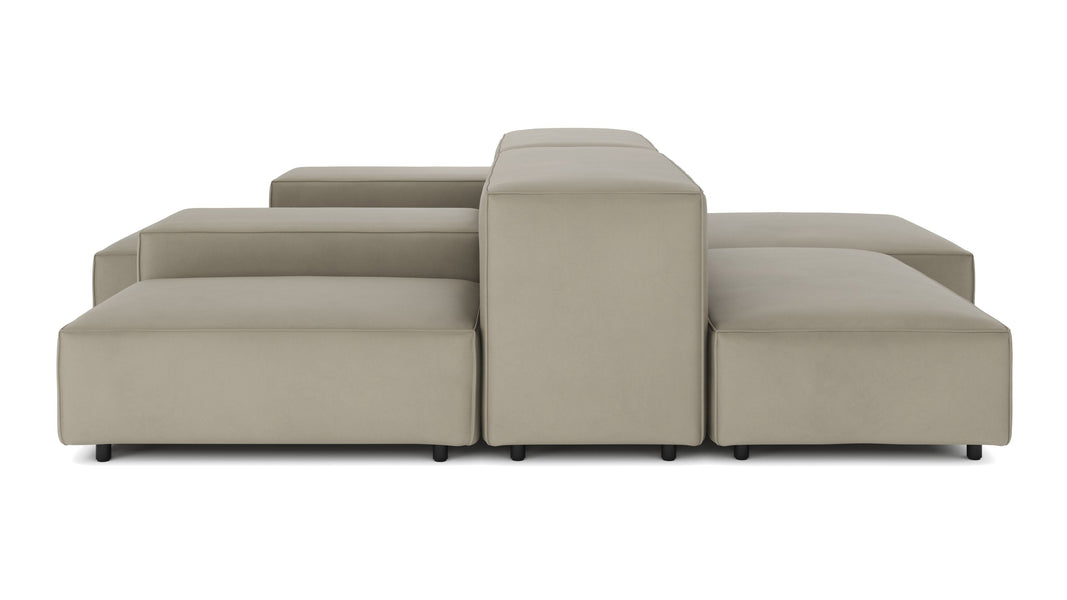 ExtrasoftBeige Gray Vegan Leather