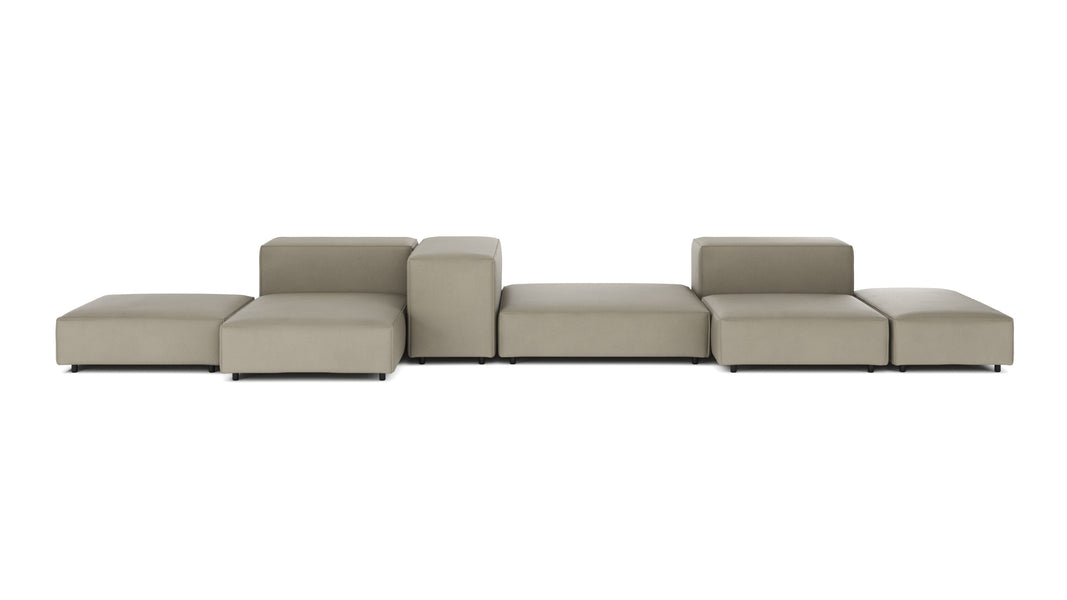 ExtrasoftBeige Gray Vegan Leather