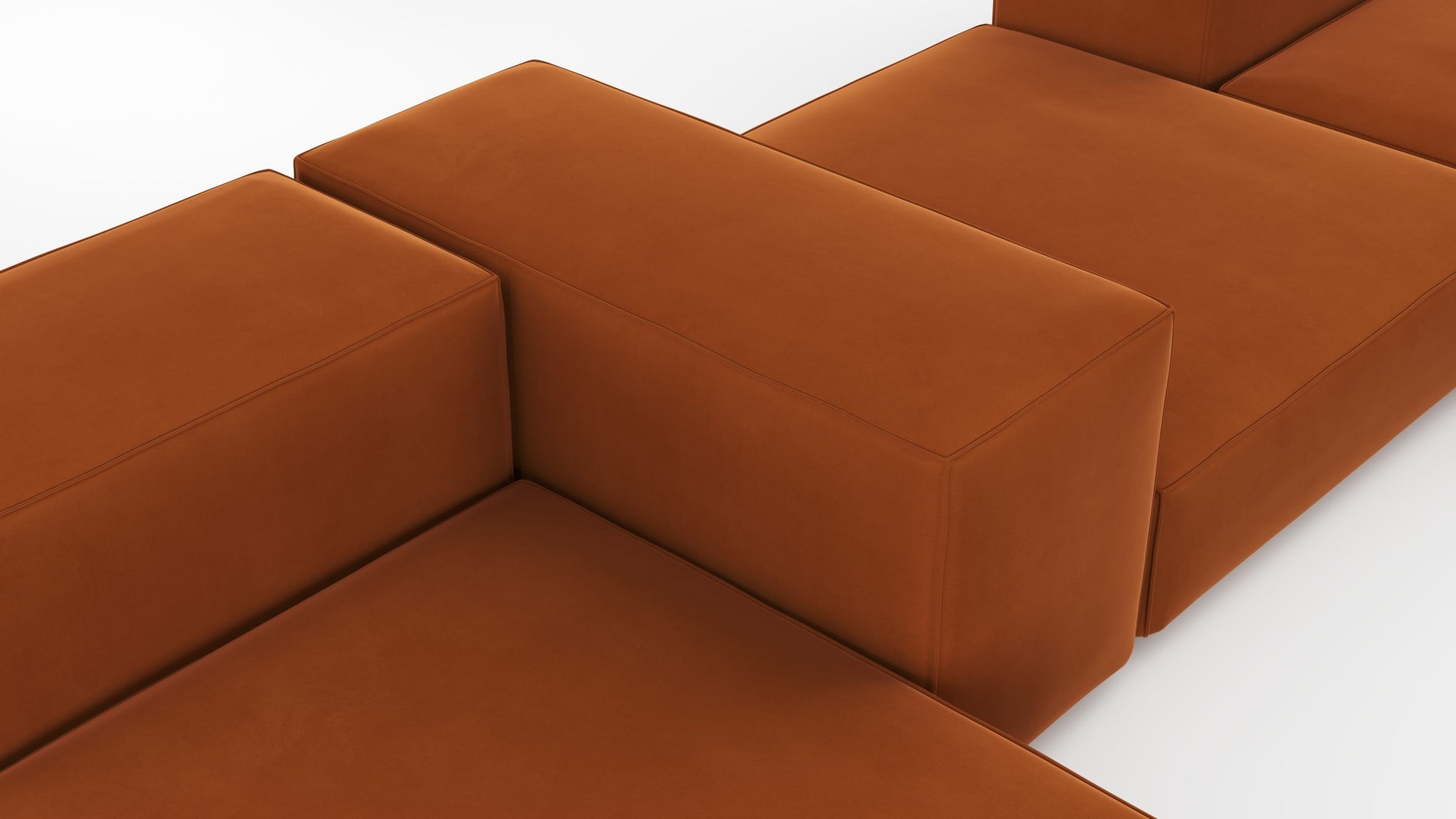 ExtrasoftVerbrannte orange Samt