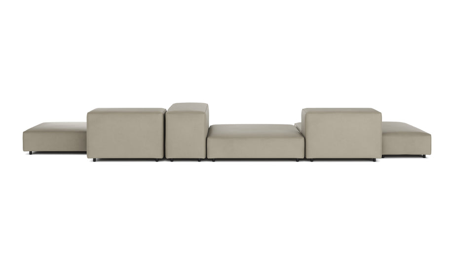 ExtrasoftBeige Gray Vegan Leather